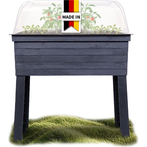 GARANTIA URBAN Balkon-Hochbeet Set inkl. Anzuchthaube