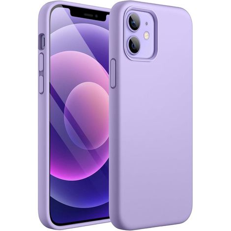 Handyhülle Silikon iPhone 12 12 Pro 6 1 Zoll Stoßfest Violett (1/5)