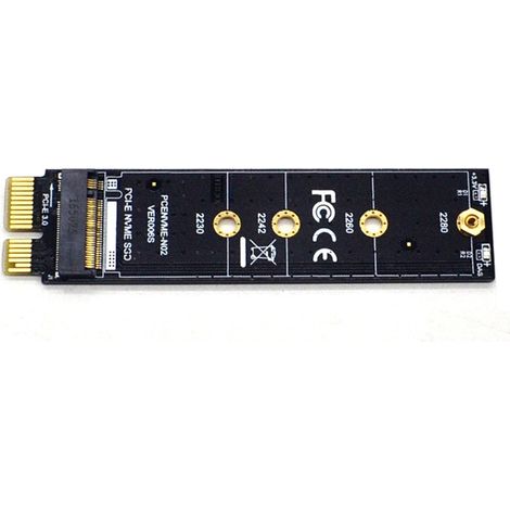 Carte adaptateur NVMe M.2 vers PCI-E 3.0 1X, extension haute vitesse, module convertisseur à clé M NGFF (1/5)