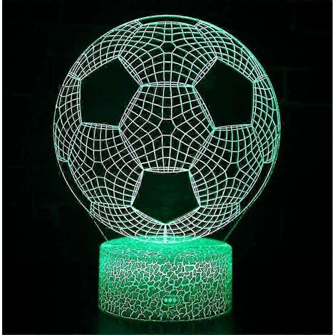 Regalos de fútbol para niños Lámpara de ilusión 3D de fútbol Lámpara de noche 3D de fútbol (1/2)