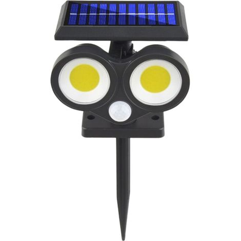 TRADE SHOP - Faretto Solare Da Esterno A Led Cob Lampada Da Parete Applique Impermeabile Ip65 - (1/5)