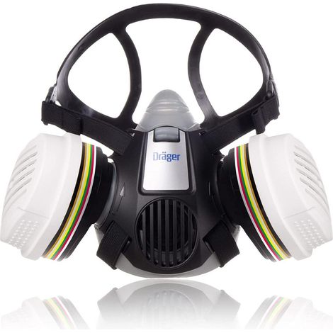 Maschera protezione respiratoria Dräger X plore 3300 taglia M TPE morbido