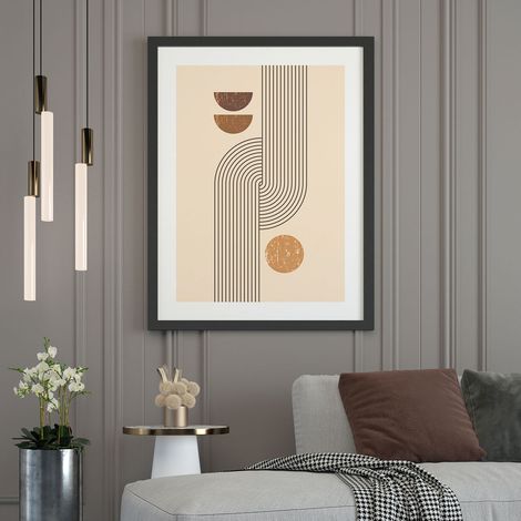 Affiche / Poster - Boho - 21x29,7 cm - Bordure Noire et Blanche (1/5)