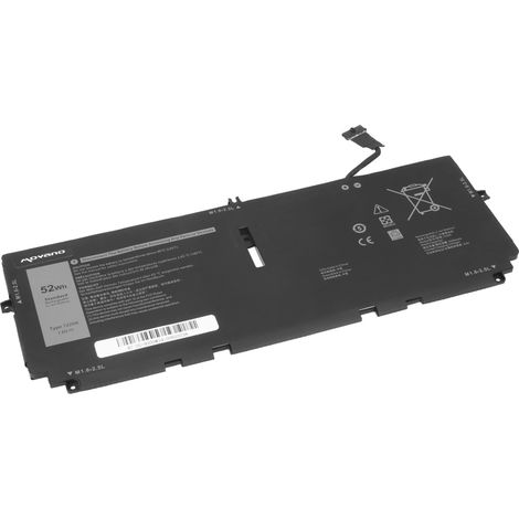 Batterie 722KK pour Dell XPS 13 9300 9310 9380 - 7,6 V