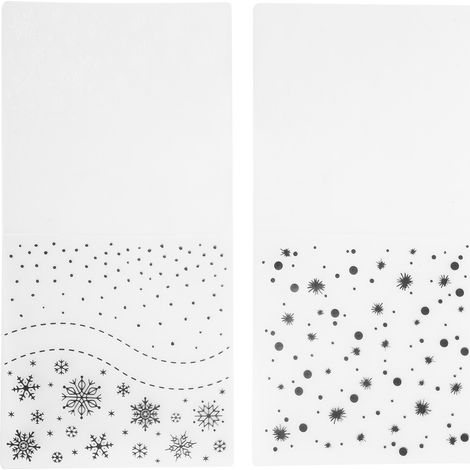 2 Pièces Outils de Gaufrage pour Scrapbooking DIY, Modèles Relief pour Artisanat Papier et Cartonnage (1/5)