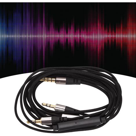 Câble de remplacement 3.5mm vers double 2.5mm pour casque Master Tracks HD V8 V10 V12 X3 (1/5)