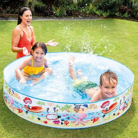 Rundes, faltbares Kinderbecken – 152 x 25 cm (1/4)