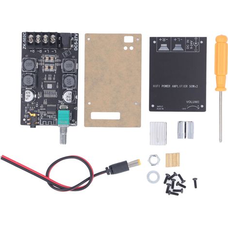 Carte d'amplificateur Bluetooth 5.0 professionnelle 50 W avec puce TPA3116D2 pour haut-parleurs Bluetooth DIY (1/5)