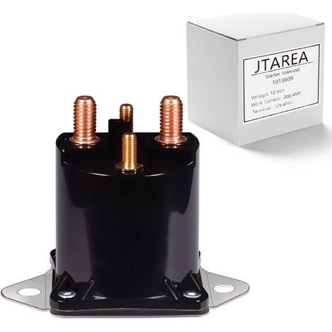 1013609 Solénoïde de Démarreur 12V Relais de Solenoide de Demarreur Starter Solenoid pour 1984-Up Club Car DS Precedent Gas Golf Cart 1012275 435-154 LPL6003 (1/5)