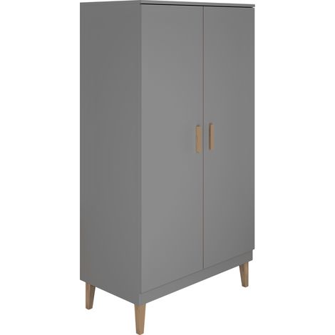 Schrank Kubi mit 2 Türen, Grau, 55cm (1/4)