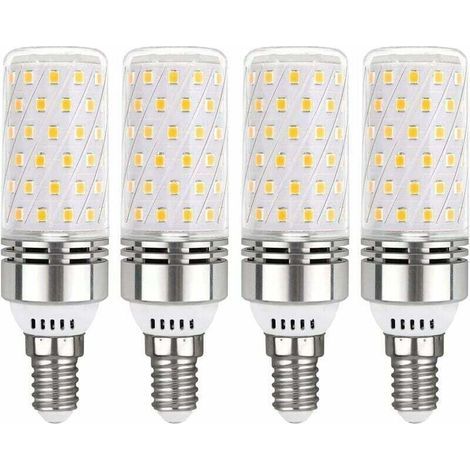 Ampoule E14 LED 12W Blanc Froid 6000K, 1450LM, Équivalent Halogène E14 100W, 360° Lumiere, AC 220V, Ampoule E14 LED pour Éclairage Intérieur, non-dimmable, lot de 4 (1/4)