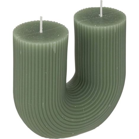 Bougie Design "Demi" 400g Vert Céladon (1/2)