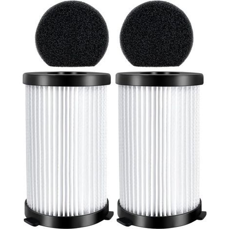 Kit de 2 filtres éponges de rechange pour aspirateurs MooSoo D600/D601, Akitas AK585K V8, iwoly V600, Goodmans 356277, Ariete Handy Force 2759/2761, Cecotec Conga Thunderbrush 520/550/560 (1/4)