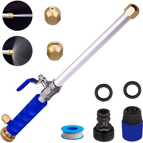 Jetnex Buse haute pression pour tuyau d'arrosage nettoyage du jardin Bleu (1/5)