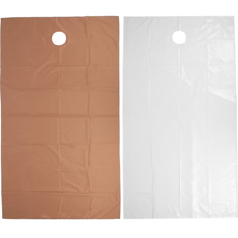 Linges de Salon de Beauté avec Trou Respiratoire, Couvre-Table de Spa pour Soins, Accessoire de Massage (Blanc, Marron Foncé) (1/5)