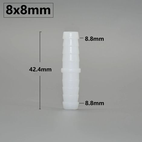 Raccord direct réducteur en PEBD de qualité alimentaire pour aquarium, adaptateur pour pompe à air et tuyau d'irrigation (1/5)
