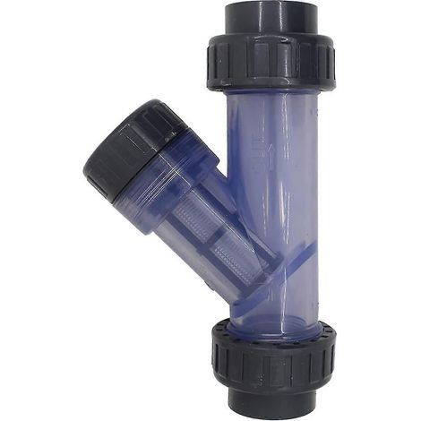 Filtre tubulaire en PVC type Y 20 mm 40 mm, filtre à mailles pour aquarium, crépine en PVC, filtre tubulaire 40 mm (1/4)