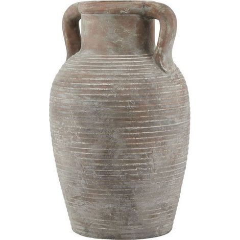 Siena Large Amphora Pot - Ceramic - L26 x W26 x H42 cm - Brown