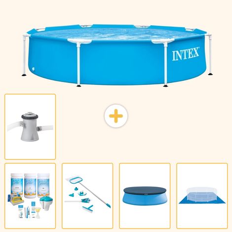 Intex Piscine Tubulaire Ronde - 244x51 cm - 6-pièces S20392 (1/5)