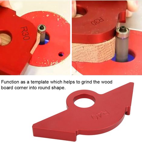 Gabarit d'angle pour panneaux de bois, machine de découpe, outil de menuiserie R40 (1/4)
