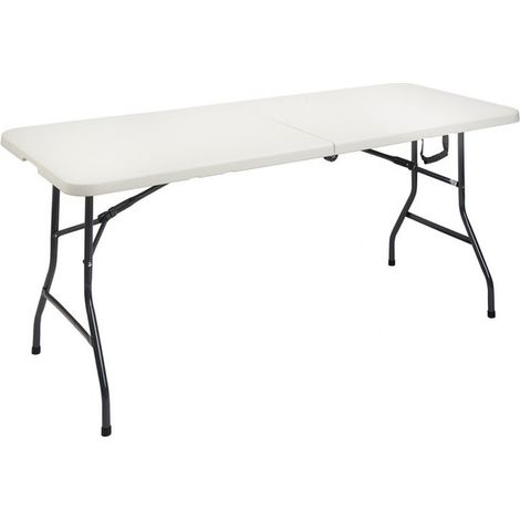 PAPILLON 8044735 Tavolo Pieghevole Rettangolare HDPE Multifunzione, Portatile, Resistente, Multiuso, 180 x 74 x 74 cm. Colore Bianco, 0, Multicolor, único (1/3)