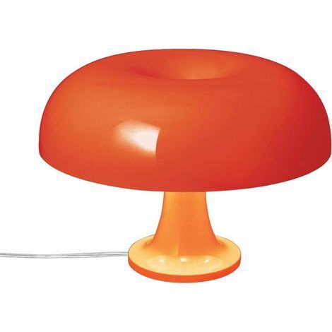 Table lamp, polycarbonate, orange (four bulbs included) - (1/5)