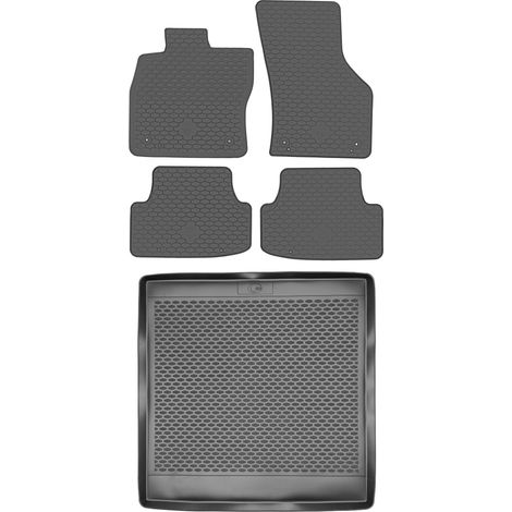 Skoda Octavia III Kombi (2013–2019) – Set: Gummifußmatten + Kofferraummatte