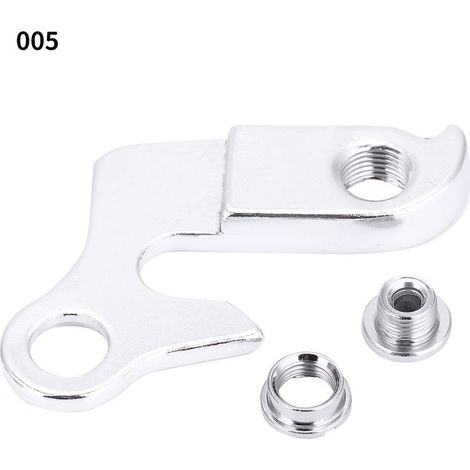 Dérailleur arrière vélo aluminium alliage support crochet cadre 005, 1 pièce, compatible cyclo, rechange fixation mécanisme changement de vitesse (1/5)