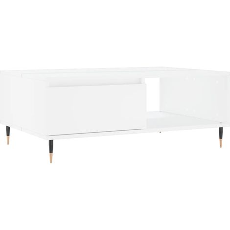 Maison Exclusive - Tavolino da Salotto Bianco 90x60x35 cm in Legno Multistrato