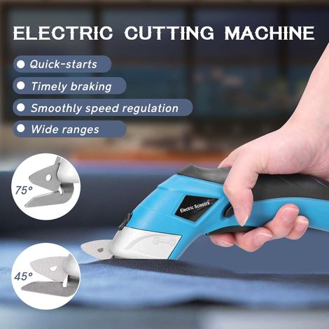 Coupe-tissu électrique portatif, moteur de brosse, Machine de découpe de tissu Portable, éponge, cuir, flocons d'aluminium, tapis (1/5)