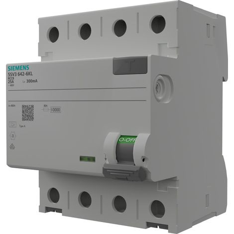Fehlerstromschutzschalter 25A 300mA 4p RCCB VDE Siemens 0157