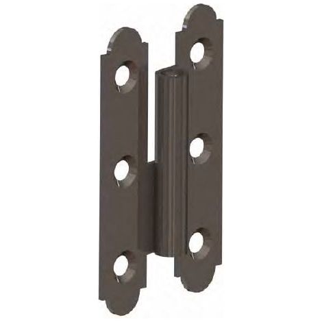 MONIN Cerniera spagnola con nodo arrotolato - destra - 80 x 45 mm - 457 150