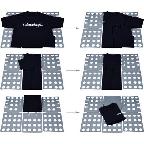 Plieuse À Vêtements - 68 X 57 Cm - Pour Chemises T-Shirts Pulls Pantalons - XXL Compatible - Pliable - 1 Pièce (1/5)