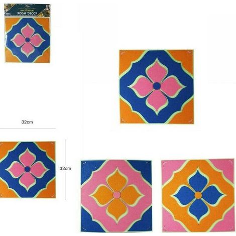TrAdE Shop Traesio - 3d Piastrella Mattonella Adesivo Da Parete Muro Pannello 30x30cm 64385 -