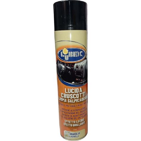 Lucida Cruscotti Auto Spray 600 ml profumo di Vaniglia Pulitore Antistatico Interni Effetto Brillante Antipolvere Detergente vetture Interni macchina Protegge e Ravviva (1/4)