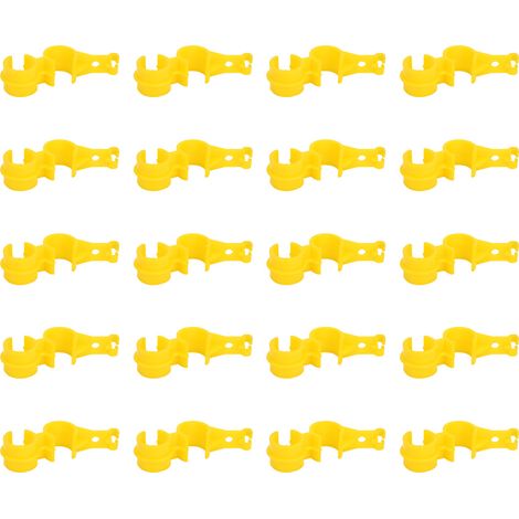 Lot de 20 crochets en S robustes pour tuyaux agricoles, outil de fixation de clips de tuyauterie, accessoires pour conduites d'eau agricoles (1/5)