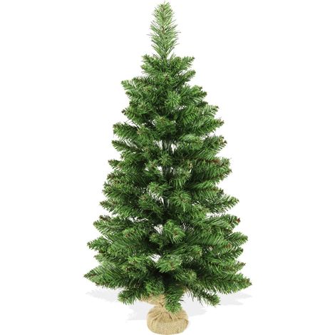BOP Albero di Natale da tavolo, pinetto con base in Juta, Argo 90 cm (1/4)