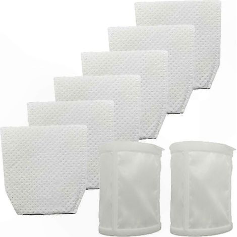 Lot de 6 filtres + 2 filtres pour aspirateur compatibles avec les modèles Makita XLC02ZB, XLC02ZW, XLC02RB1W, LC01Z et CL180W. (1/5)