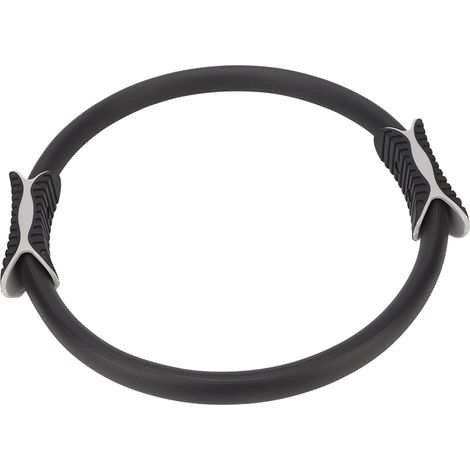 Anneau de Pilates pour exercices de résistance, cercle de Pilates avec poignées rembourrées en mousse pour le renforcement des cuisses, noir (1/5)