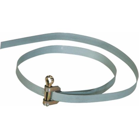Fascetta a nastro metallico con coppiglia 500x9