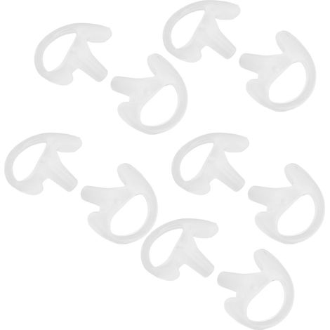Embouts d'oreille de rechange en silicone écologique pour talkie-walkie, compatibles avec les radios bidirectionnelles (taille S, 5 paires). (1/4)