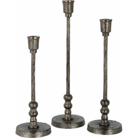 Lot de 3 Chandeliers Design "Becca" 40cm Noir (1/2)
