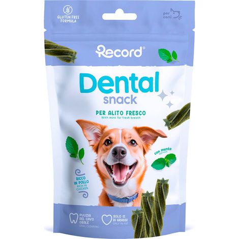 Dentalsnack alito fresco snack per cani bastoncini 75 g menta