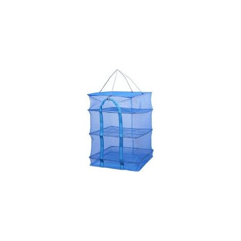 Séchoir à herbes à 3 étages en maille filet à suspendre avec fermeture éclair pliable pour sécher les légumes et les poissons (hauteur 66 cm) (1/4)
