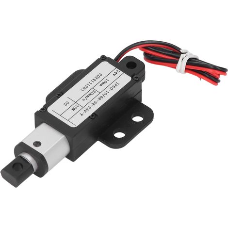 Mini actionneur linéaire électrique 24 V, course de 10 mm, 20 N, 30 mm/s, étanche, pour bras robotisés et mobilier. (1/5)