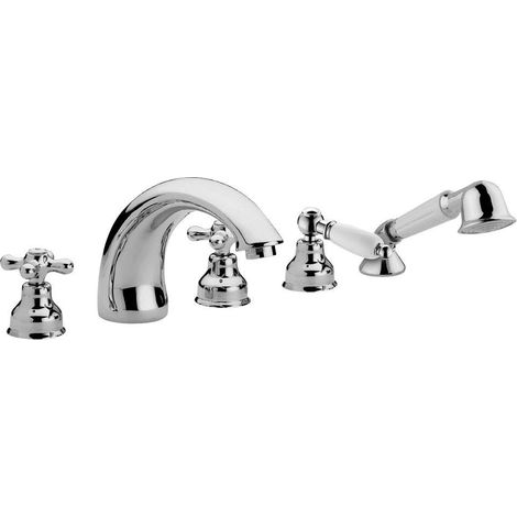 Batteria bordo vasca con deviatore Gold Finish Paffoni serie Iris IRV044GF  Ottone - Gold Finish (1/3)