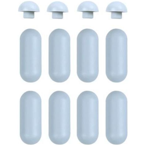 Universal Toilet Shock Absorber, 12 PCS Toilet Seat Buffers, Universal Toilet Seat Buffer Shock Absorber Kit, Toilet Seat Toilet Replacement Buffer for Home, Office, Etg (1/5)