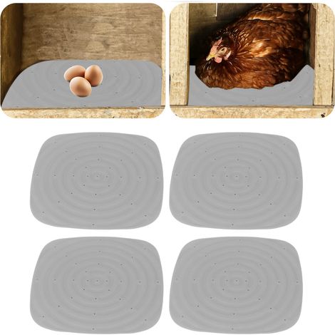 Tapis de nidification lavable pour poules (gris) (1/5)