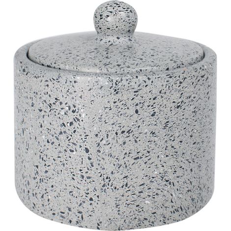 Envase para cosm茅ticos Q-BATH PREMIUM DECOR 1557, gris terrazo (1/5)