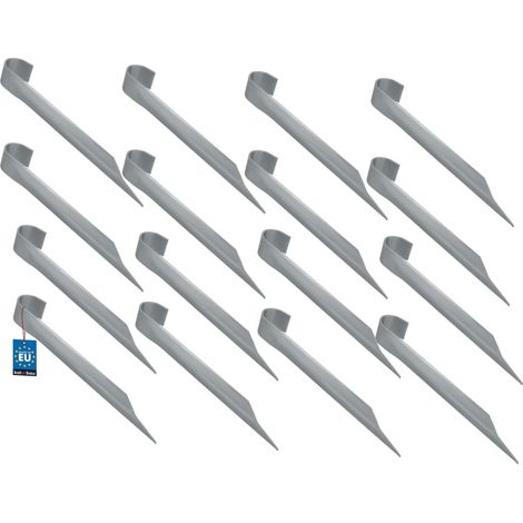 KOTARBAU® Lot de 12 - Sardines de Fixation - Ancrage Trampoline - Piquet Ancrage 350 mm - Ancrage au Sol - Piquets d'ancrage - Fixation Trampoline au Sol - Acier Galvanisé (1/3)